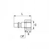 Embout femelle BSP cylindrique, profil ARO - LEGRIS 086A - Plan