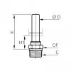 Adaptateur d'orientation mâle BSP conique et NPT - LEGRIS 3121 - Plan