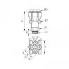 Piquage en Y double mâle BSP cylindrique - LEGRIS 3132 - Plan