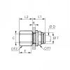 Union à piquage femelle BSP cylindrique traversée cloison - LEGRIS 3136 - Plan