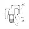 Équerre oscillante à piquage mâle BSP conique - LEGRIS 3159 - Plan