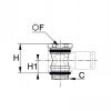 Vis creuse pour banjos BSP cylindrique et métrique - LEGRIS 3527 - Plan