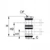 Vis creuse pour corps banjos 2 étages BSP cylindrique et métrique - LEGRIS 3528 - Plan