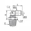 Équerre compacte à piquage mâle BSPT - LEGRIS 3609 - Plan