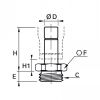 Adaptateur d'orientation encliquetable mâle, cylindrique et métrique - LEGRIS 3631 - Plan