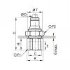 Union traversée de cloison,femelle BSP cylindrique - LEGRIS 3636 - Plan