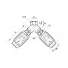 Coupleur en Y femelle BSP cylindrique, profil Européen - LEGRIS 440E - Plan