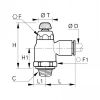 Régleurs débit compacts échappement BSP conique, NPT - LEGRIS 7065 - Plan