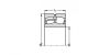 Roulement à rotule sur rouleaux, exécution CC/W33 - alésage cylindrique - Plan R7-95