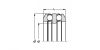 Butée à billes à double effet à rondelle-logement sphérique - Plan R8-113