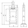 Presse hydraulique avec piston mobile 3028