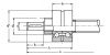 Forme d'usinage standard extrémité vis ZLN - Plan